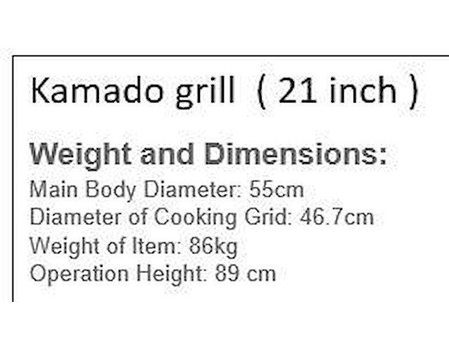 Kamado grill 21inch - afbeelding 2 van  2