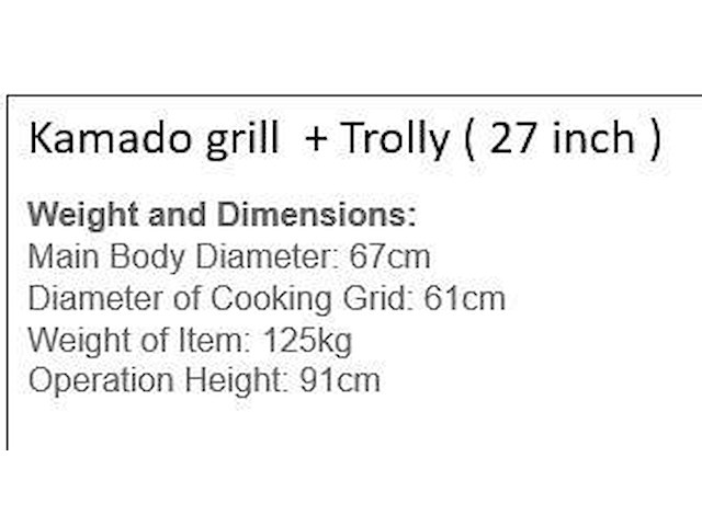 Kamado grill 27inch - afbeelding 2 van  2