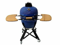 Kamado grill + trolly ( 18 inch | ± 45cm) blauw - afbeelding 1 van  1