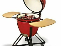 Kamado grill + trolly ( 18 inch | ± 45cm) rood - afbeelding 1 van  1
