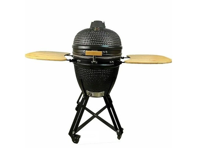 Kamado grill + trolly ( 18 inch | ± 45cm) zwart - afbeelding 1 van  1