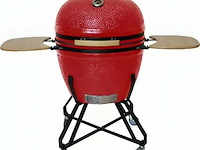 Kamado grill + trolly ( 27 inch | ± 68,5cm) rood - afbeelding 1 van  1