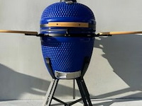 Kamado grill + trolly blauw ( 21 inch | ± 53cm) - afbeelding 1 van  1
