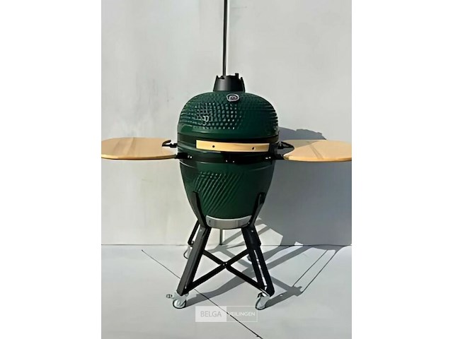 Kamado grill + trolly groen ( 21 inch | ± 53cm) - afbeelding 1 van  1