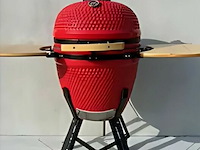 Kamado grill + trolly rood ( 21 inch | ± 53cm) - afbeelding 1 van  1