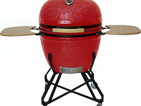 Kamado grill + trolly rood ( 27 inch | ± 68,5cm) - afbeelding 1 van  1