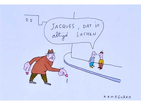 Kamagurka - jacques - inkt en kleurstift op papier - ingelijst - afbeelding 2 van  4