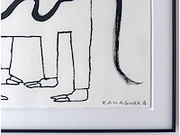 Kamagurka - man en tjah... - gemengde techniek op papier - ingelijst - afbeelding 3 van  9