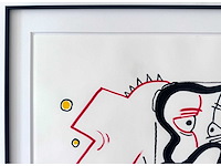 Kamagurka - man en tjah... - gemengde techniek op papier - ingelijst - afbeelding 6 van  9
