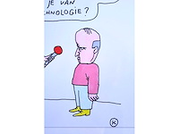 Kamagurka - spraaktechnologie - inkt en kleurstift op papier - ingelijst - afbeelding 4 van  4