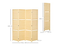Kamerdelerscherm opvouwbare partitie - afbeelding 4 van  6