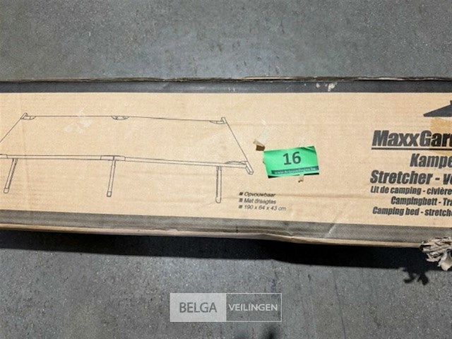 Kampeerbed, stretcher, veldbed, opvouwbaar met draagtas 190 x 64 x 43 cm - afbeelding 3 van  3