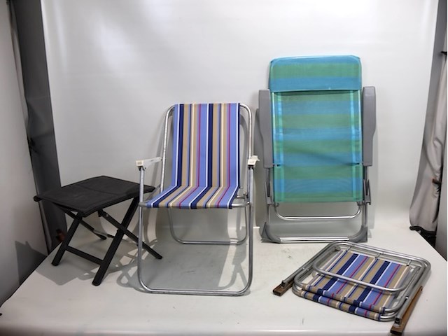 Kampeerstoel (x3) - afbeelding 1 van  4