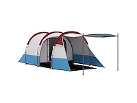 Kampeertent tunnel tent 2-3 per stuk. met lichtgewicht geventileerde veranda waterdichte 2000 mm 3 deuren draagtas inbegrepen - afbeelding 2 van  5