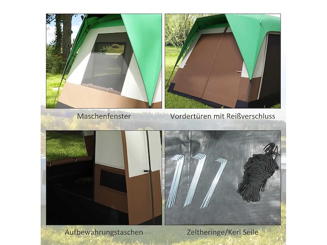 Kampeertent voor 7-8 personen - afbeelding 5 van  6