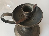 Kandelaar koper en glas - afbeelding 3 van  3