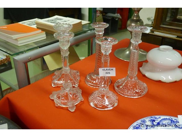 Kandelaars in glas - afbeelding 1 van  1