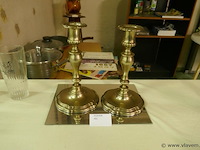 Kandelaars in massief metaal - afbeelding 1 van  1