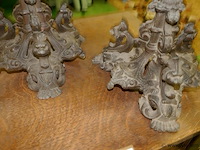 Kandelaars in metaal - afbeelding 2 van  2