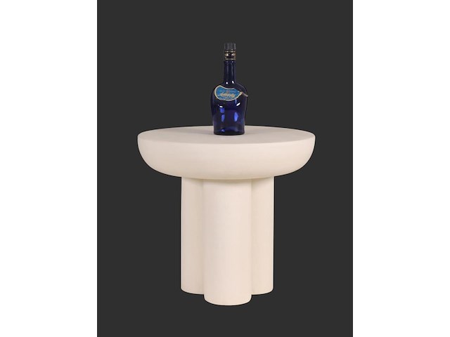 Kano ronde salontafel 50 cm in kalkmortel - afbeelding 2 van  3