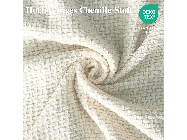 Kant-n-klaar thermogordijn beige 145*140cm - afbeelding 3 van  4