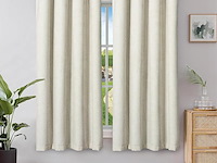 Kant-n-klaar thermogordijn beige 145*140cm - afbeelding 1 van  4