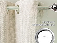 Kant-n-klaar thermogordijn beige 145*140cm - afbeelding 2 van  4