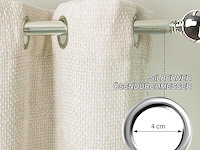 Kant-n-klaar thermogordijn beige 145*140cm - afbeelding 2 van  4