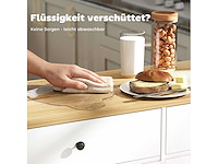 Kantelend keukeneiland, 2 lades, 2 kasten, op wielen - afbeelding 7 van  11