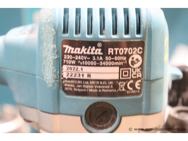 Kantenfreesmachine makita rt0702 - afbeelding 3 van  3