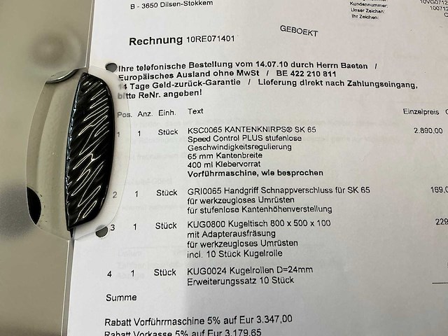 Kantenknirps sk65 hand kantaanlijmmachine - afbeelding 7 van  7