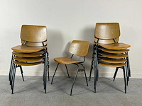 Kantine-schoolstoel - canteen chairs (10x) - afbeelding 5 van  6