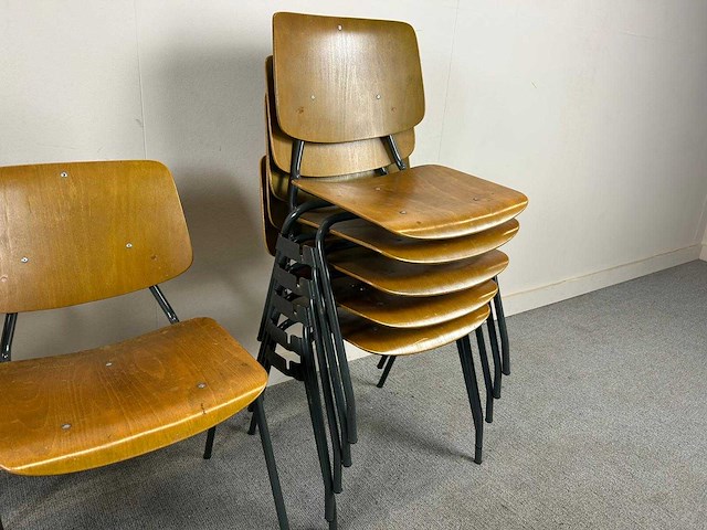 Kantine-schoolstoel - kantinestoelen (20x) - afbeelding 3 van  6