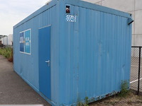 Kantoorcontainer, met raam, deur en ingebouwde kasten - afbeelding 2 van  5