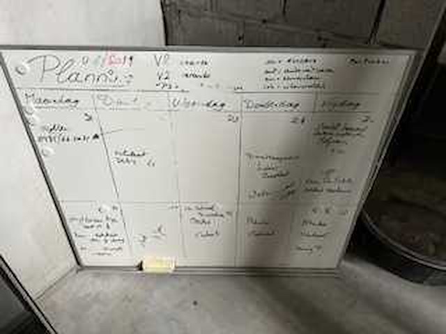 Kantoor/werkplanner - whiteboard and flipover (2x) - afbeelding 1 van  2