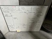 Kantoor/werkplanner - whiteboard and flipover (2x) - afbeelding 1 van  2