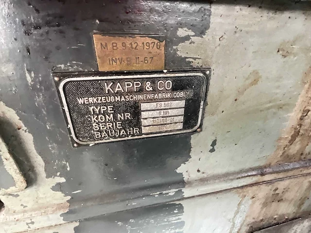 Kapp - 1970 - wzs-30 - vlakslijpmachine - afbeelding 4 van  7