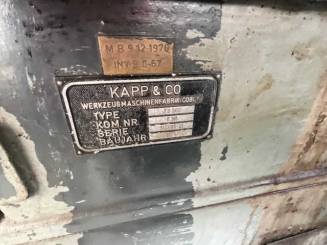 Kapp - 1970 - wzs-30 - vlakslijpmachine - afbeelding 5 van  7