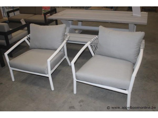 Kapra loungeframe 2x 1 + 2 | 2x kapra zit en rugkussen voor 1-zit: vulling kussen: ezy-dry; - afbeelding 3 van  3