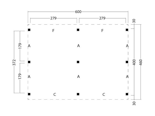 Kapschuur billund xl, basispakket red class wood 605 x 460 cm - afbeelding 2 van  3