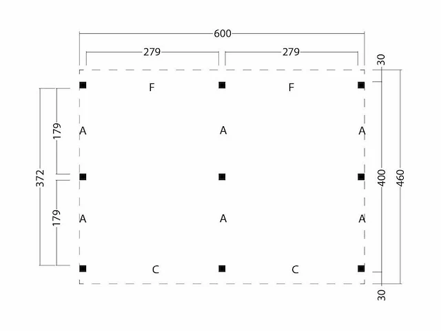 Kapschuur billund xl, basispakket red class wood 605 x 460 cm - afbeelding 2 van  3