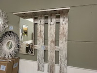 Kapstok met spiegel, kastje - afbeelding 3 van  5