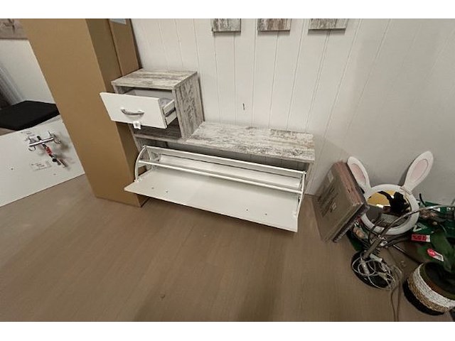 Kapstok met spiegel, kastje - afbeelding 5 van  5