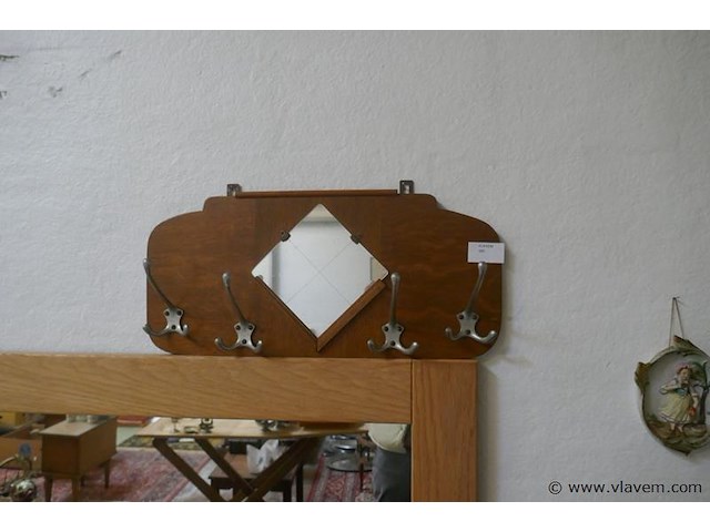 Kapstok met spiegel - afbeelding 1 van  1