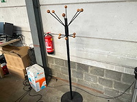 Kapstok zwart/hout 175 cm - afbeelding 1 van  5