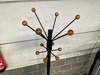 Kapstok zwart/hout 175 cm - afbeelding 4 van  5