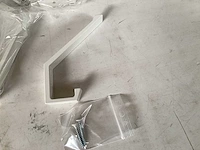 Kapstokhaak, wit, aluminium (15x) - afbeelding 1 van  3