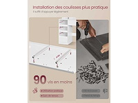 Kaptafel met led-spiegel, stekkerdoos, 9 lades, vergrootglas 10x - afbeelding 5 van  7
