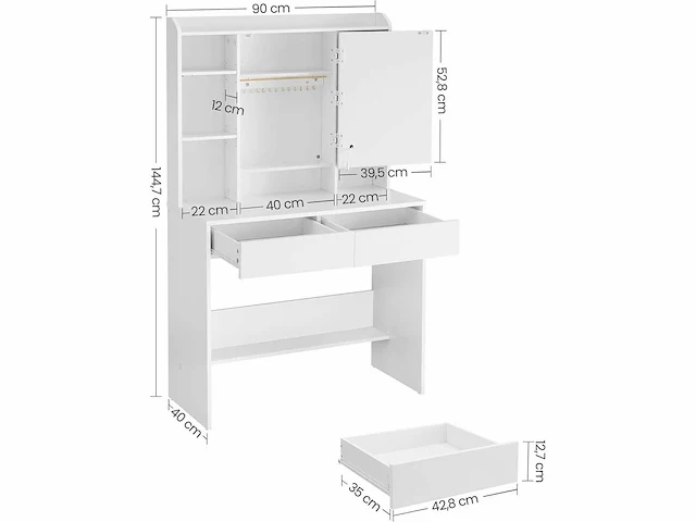 Kaptafel met led-verlichting, 3 lichtkleuren - afbeelding 4 van  8