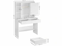 Kaptafel met led-verlichting, 3 lichtkleuren - afbeelding 4 van  8